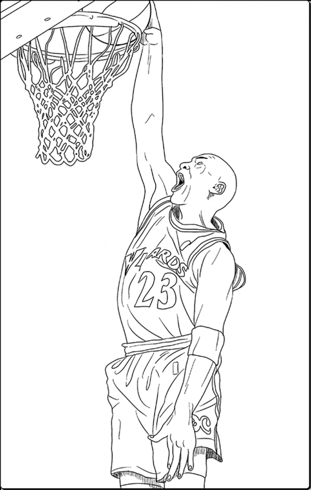 Баскетболист Джордан для срисовки
