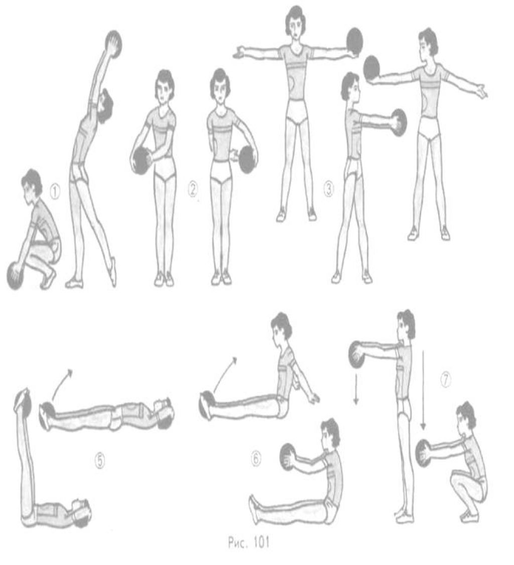 Комплекс упражнений с гимнастическими предметами