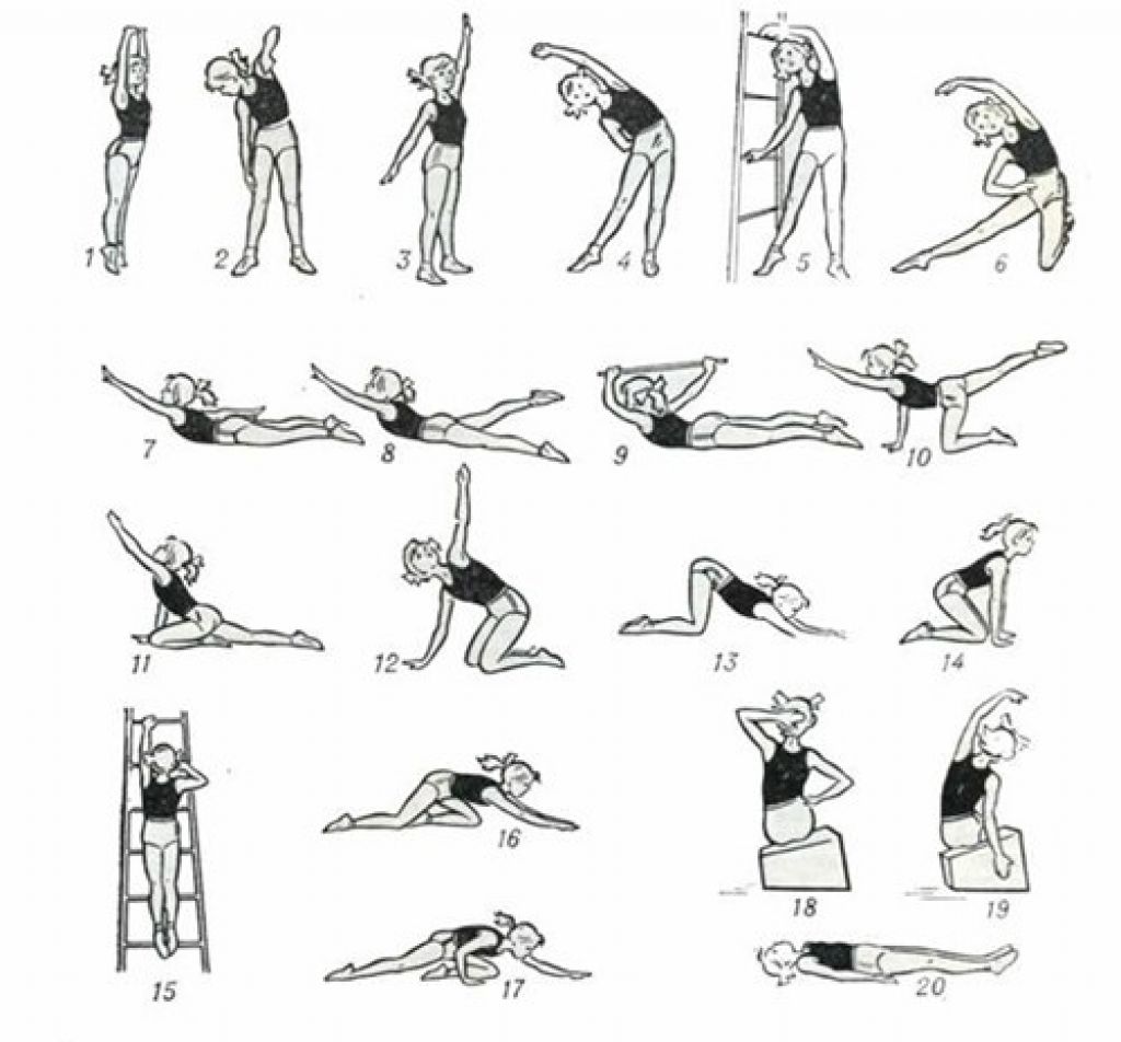 Круглая спина упражнения
