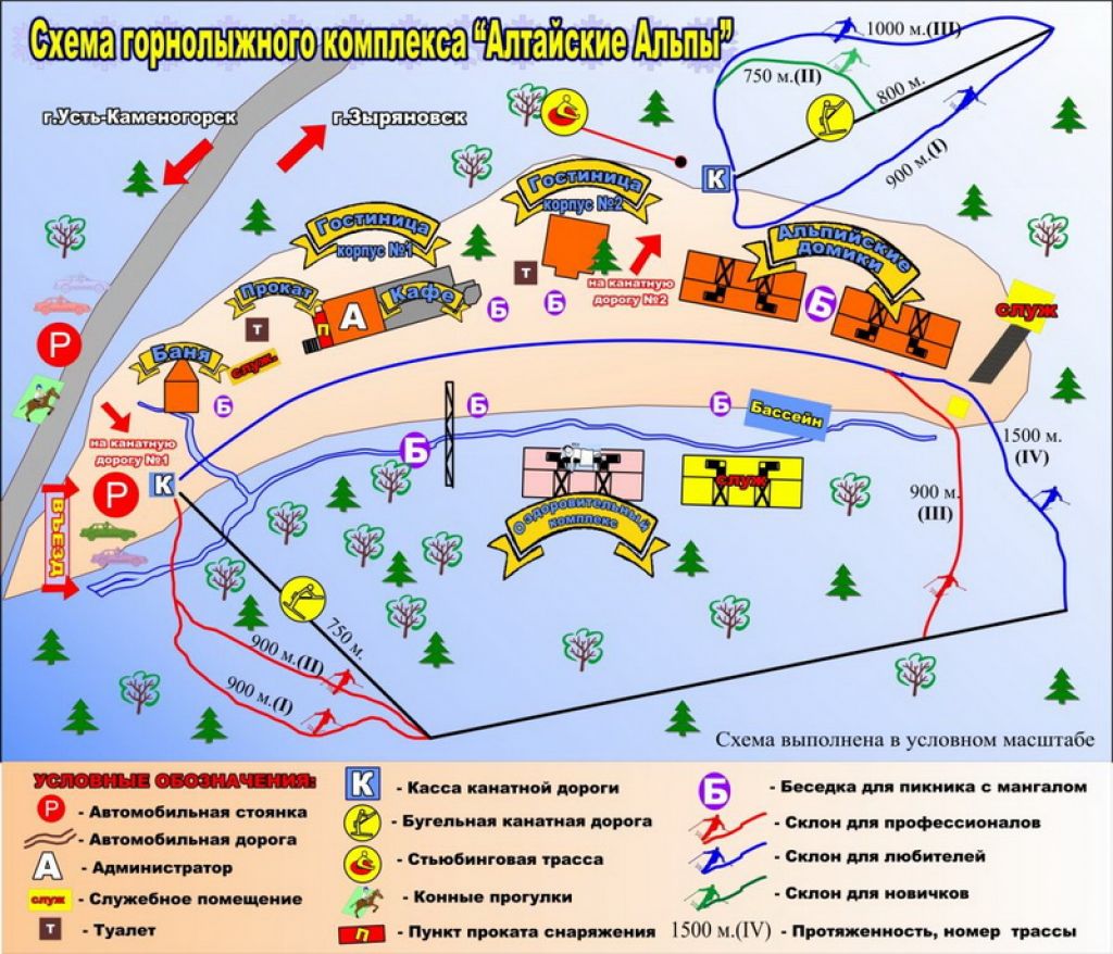 Канатная дорога пушкинская карта