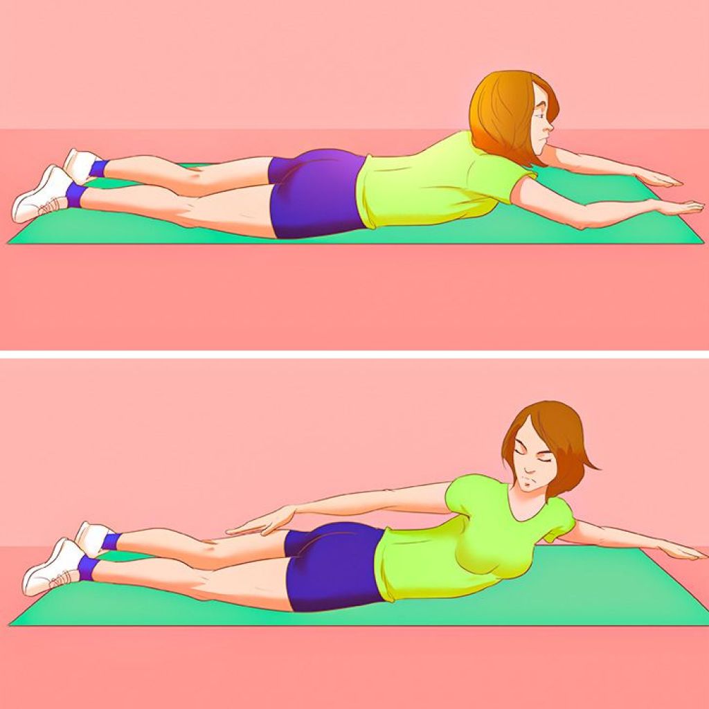 Как сделать поясницу. Упражнения на спину. Упражнения лежа на спине. Упраждения для спины Леда. Эффективные упражнения на спину.
