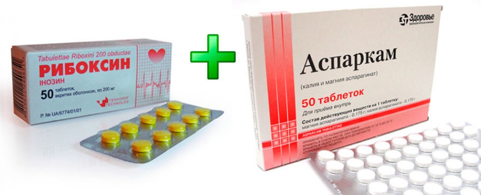 Можно ли принимать вместе таблетки Рибоксина и Аспаркама без вреда здоровью?