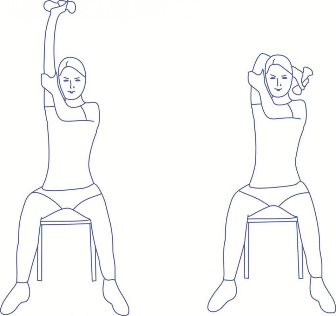 Видео: Упражнения от дряблости рук для трицепса