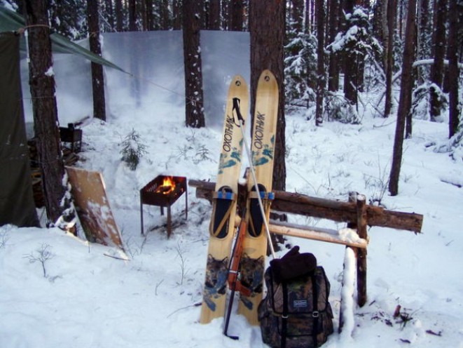Виды деревянных охотничьих лыж