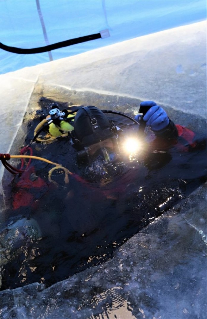 Обеспечение безопасности при погружении под лед
