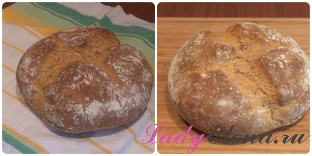 Вкусный пшенично-ржаной хлеб в духовке