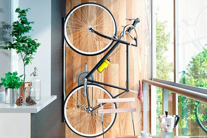 Как сделать велосипед компактным на время хранения?