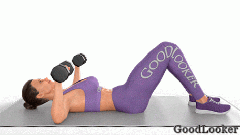 Силовые тренировки для мышц с гантелями